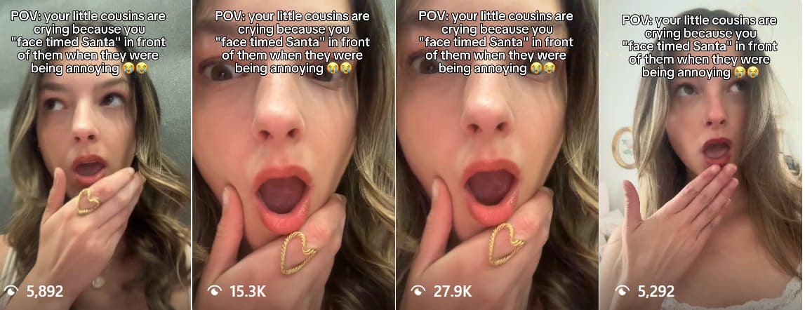 UGC content distributed across multiple Instagram accounts showing thousands of views